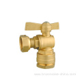 Brass Ball Valve for HDPE Pipe (angle type)